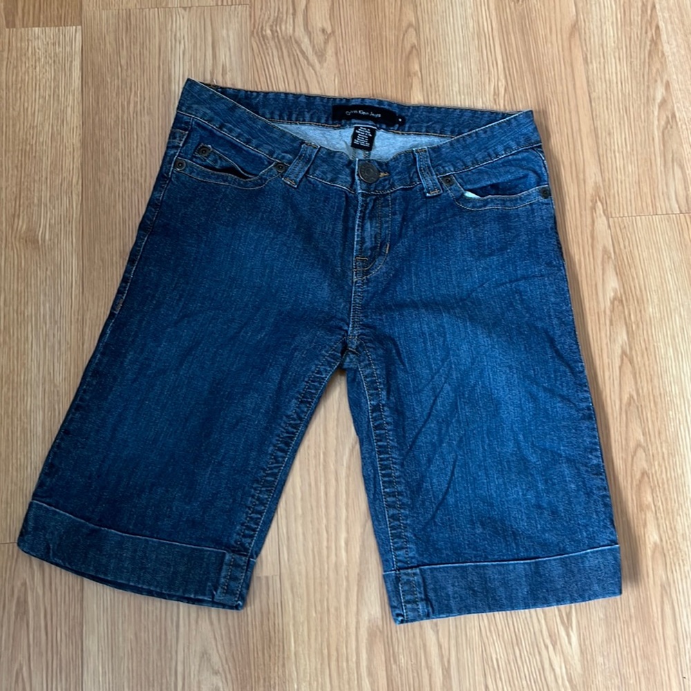 Calvin Klein denim Bermuda shorts Size 10 like New